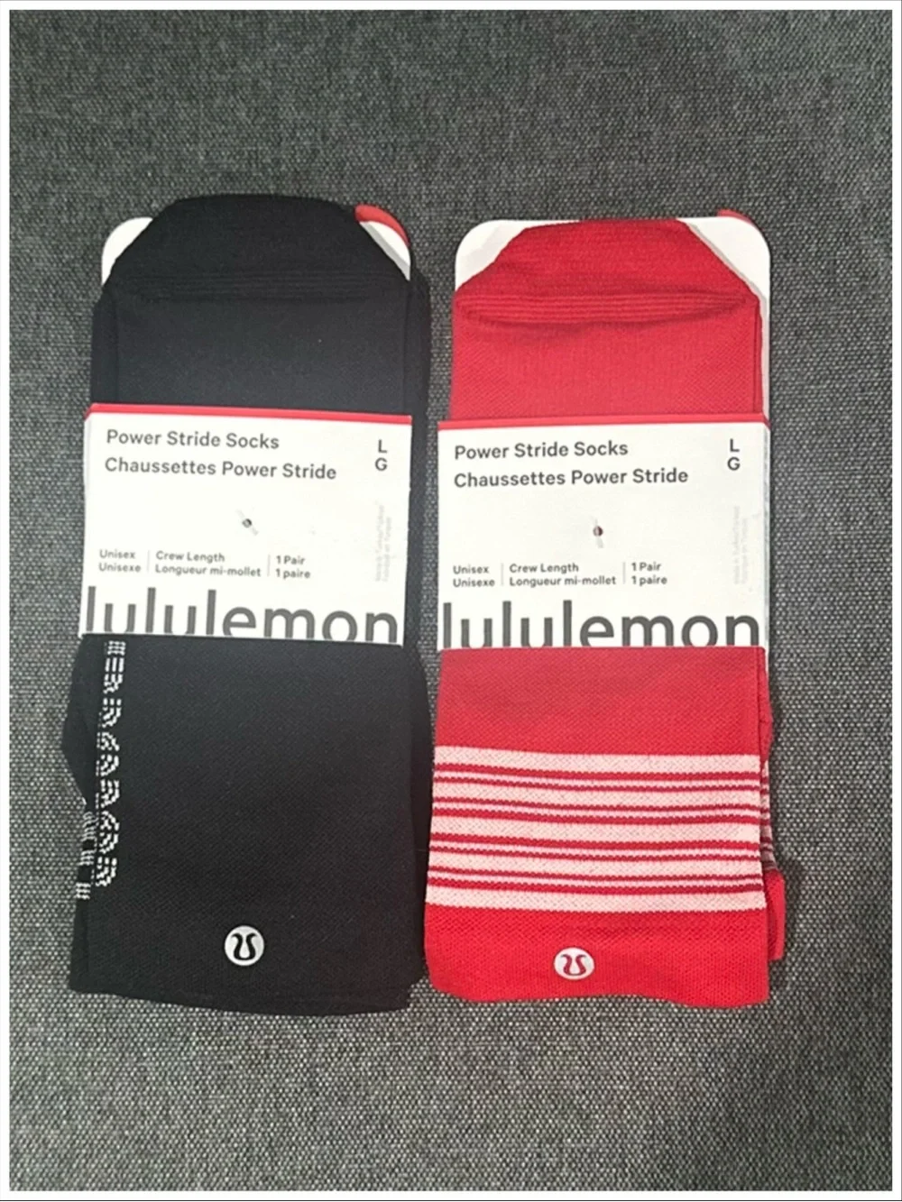Lululemon Power Stride Socks NWT ~ 2 Pair Bundle ~ Item #1822